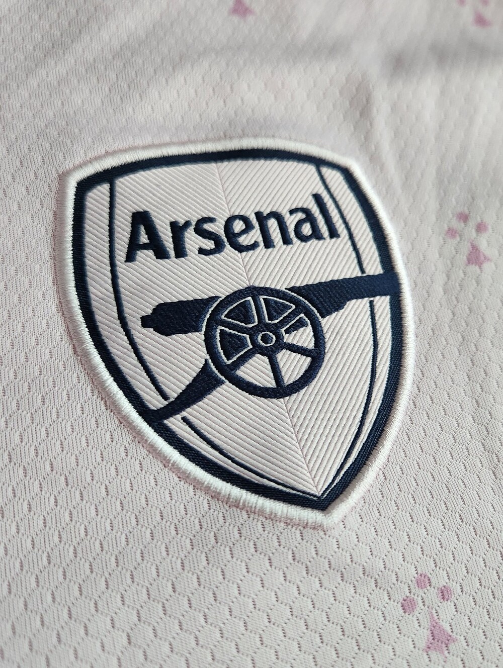 Mens Arsenal FC Oppenheimer #7 Soccer Jersey Third Kit Adidas Pink RARE! EXC CON - Picture 4 of 12